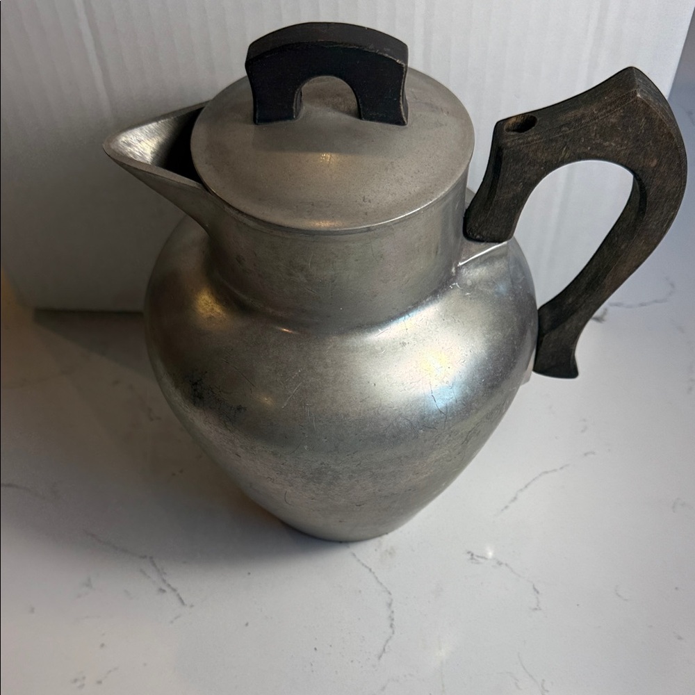 Vintage Stylish Silver and Black Pitcher - Picture 6 of 14